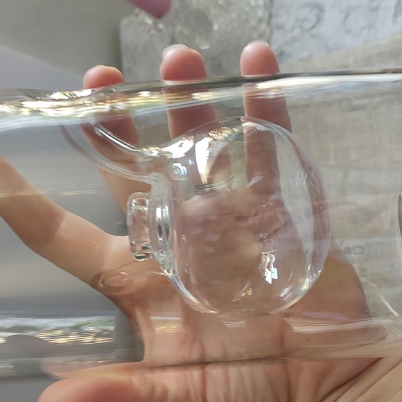 Wolford Glass Oil Lamp 9 In pre-owned vintage - Picture 9 of 11